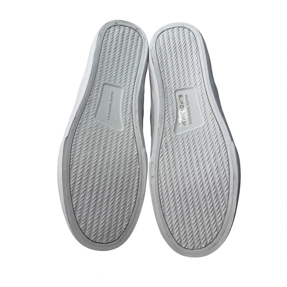 Club Monaco‎ Mens Silky Suede Slip On Sneakers Pale Grey 9.5D NEW